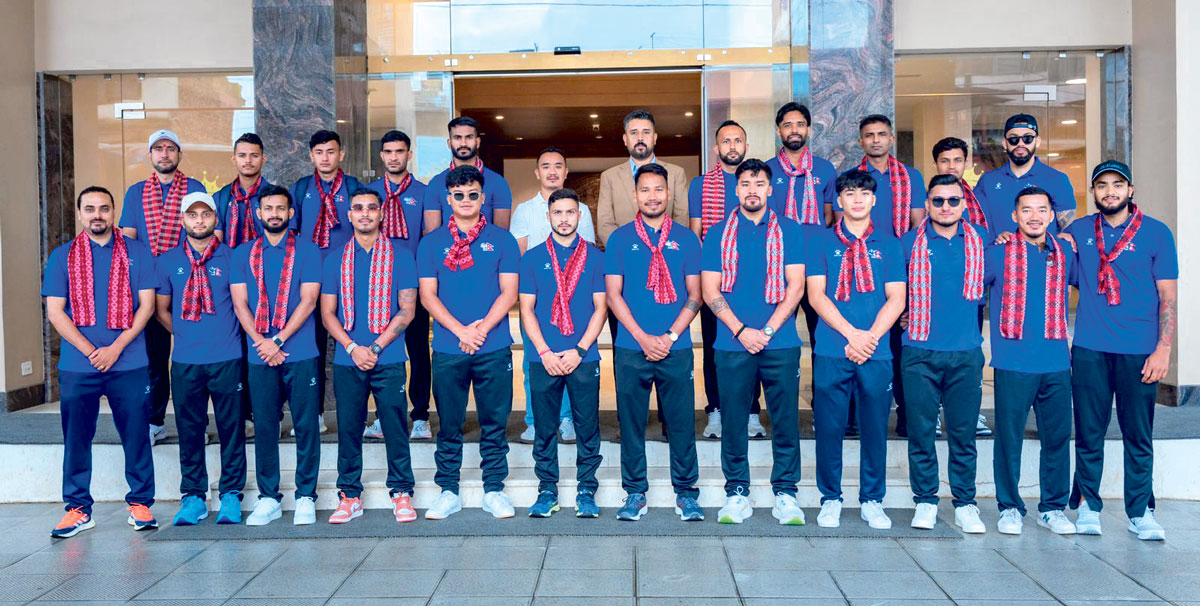 Nepali team in India to prepare for the triangular series in Canada