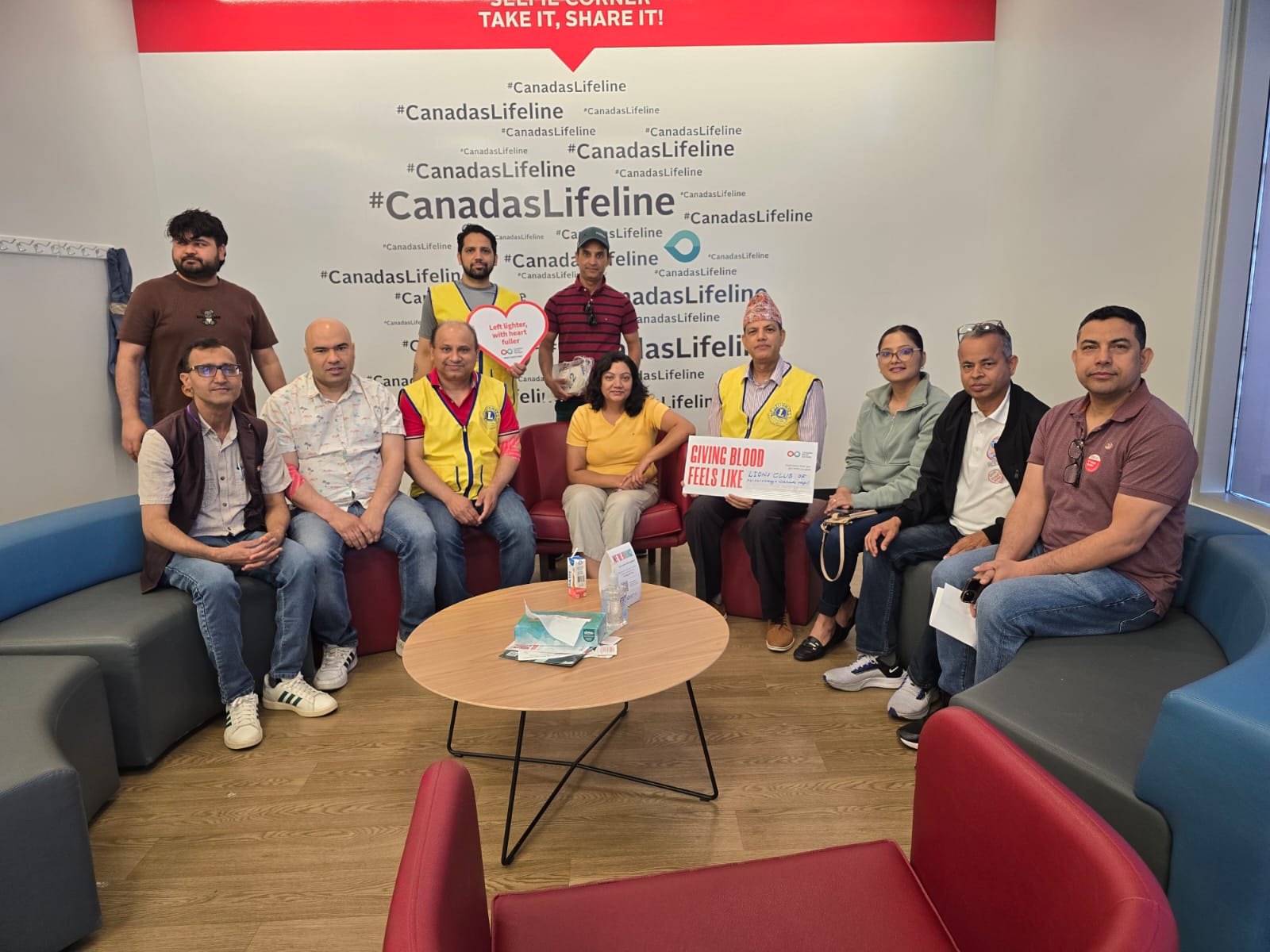 Blood donation program organized by Lions Club of Mississauga Canada Nepal completed