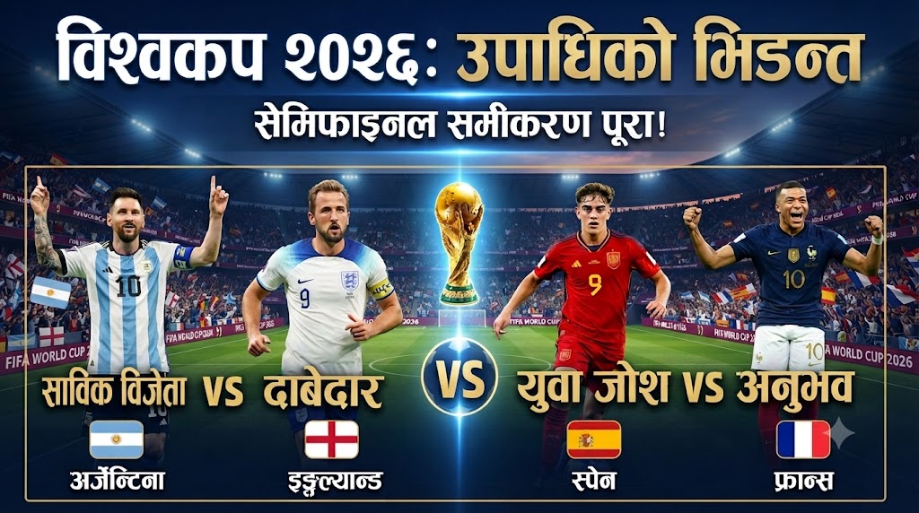 FIFA World Cup 2026: Semi-final draw complete, Argentina-England, Spain-France enter the last four